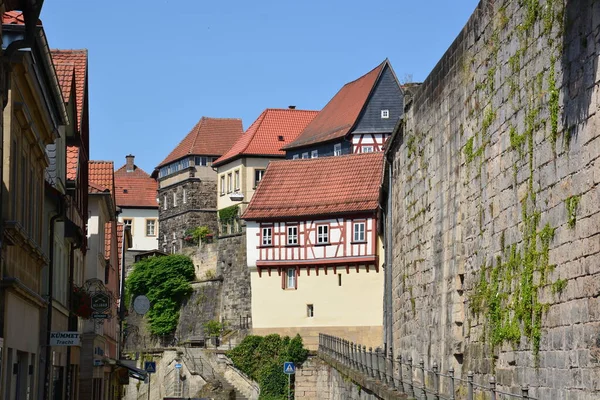 Kronach Duitsland 2021 Aantrekkelijke Historische Gebouwen Stad Kronach Beieren Regio — Stockfoto