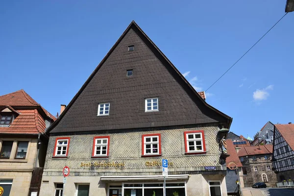 Kronach Alemanha 2021 Edifícios Históricos Atrativos Cidade Kronach Baviera Região — Fotografia de Stock