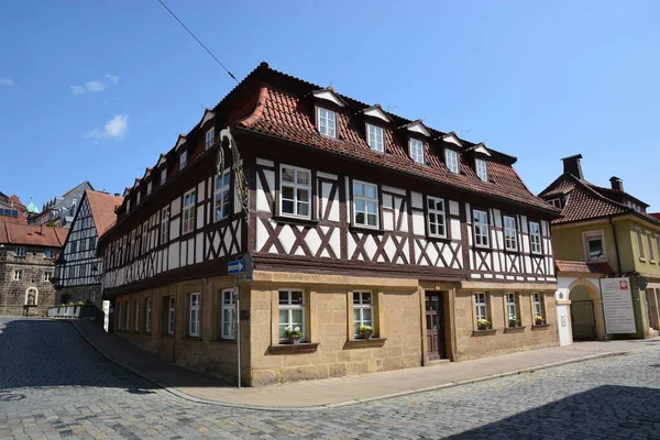 Kronach Deutschland 2021 Attraktive Historische Gebäude Der Stadt Kronach Bayern — Stockfoto