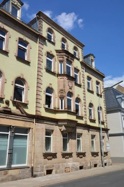 Forchheim, Bavyera, Yukarı Franconia bölgesi, Almanya 07.21.2021: Forchheim 'daki tarihi binalar