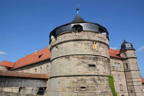 2021年7月18日 德国上弗兰科尼亚地区巴伐利亚历史城镇克罗纳赫附近的Rosenberg要塞部分视图 — 图库照片