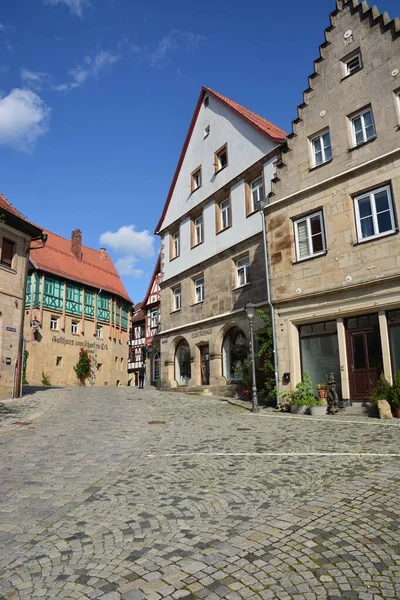 Kronach Německo 2021 Atraktivní Historické Budovy Městě Kronach Bavorsko Region — Stock fotografie