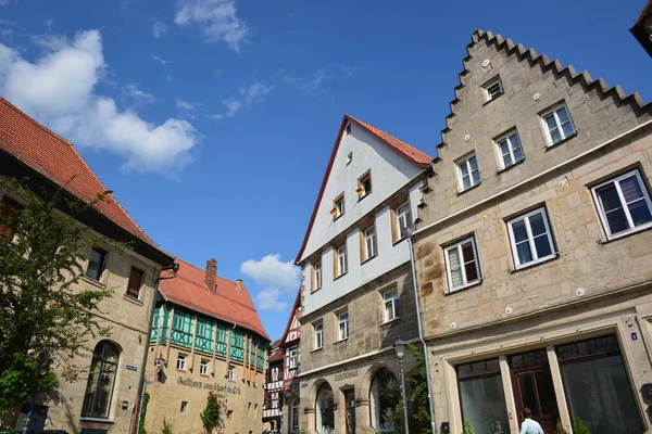 Kronach Γερμανία 2021 Ελκυστικά Ιστορικά Κτίρια Στην Πόλη Kronach Βαυαρία — Φωτογραφία Αρχείου