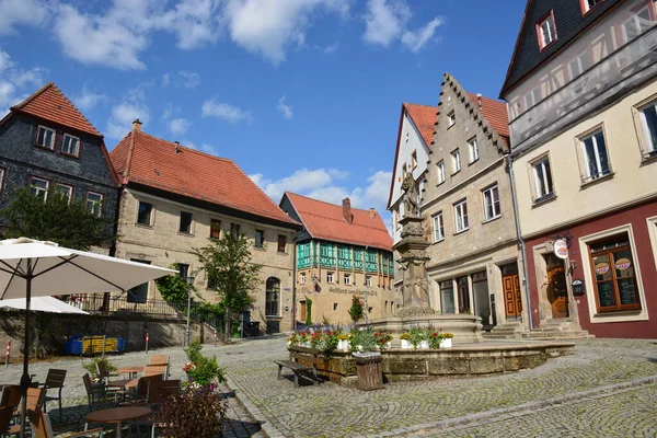 Kronach Duitsland 2021 Aantrekkelijke Historische Gebouwen Stad Kronach Beieren Regio — Stockfoto