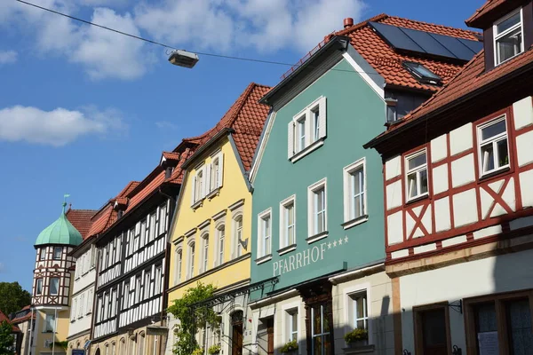 Kronach Germany 2021 Attractive Historical Buildings Town Kronach Bavaria Region — Stock Photo, Image