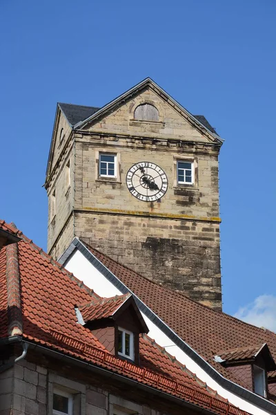 2021年7月18日 德国上弗朗西斯科地区巴伐利亚Kronach镇吸引人的历史建筑 — 图库照片