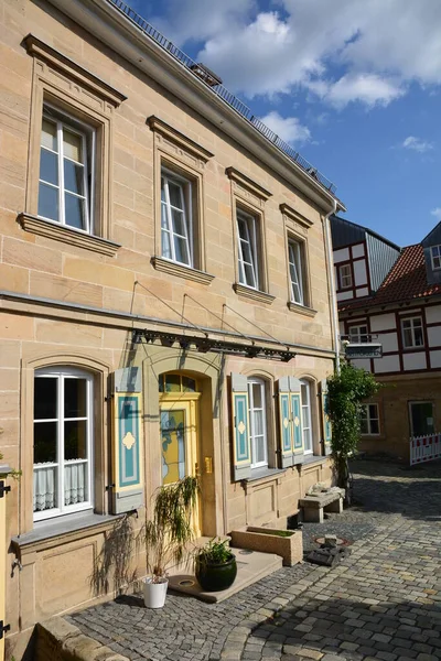 Kronach Duitsland 2021 Aantrekkelijke Historische Gebouwen Stad Kronach Beieren Regio — Stockfoto