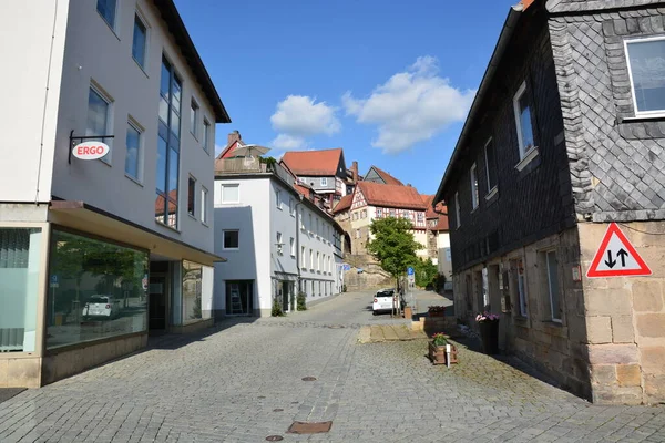 Kronach Németország 2021 Vonzó Történelmi Épületek Kronach Városban Bajorországban Régió — Stock Fotó