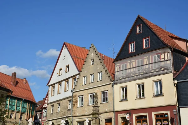 Kronach Duitsland 2021 Aantrekkelijke Historische Gebouwen Stad Kronach Beieren Regio — Stockfoto