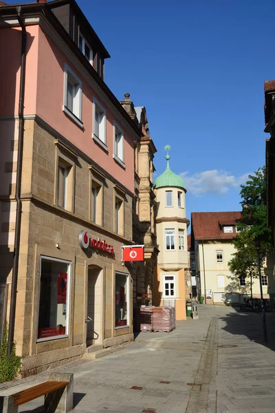 Kronach Germany 2021 Attractive Historical Buildings Town Kronach Bavaria Region — Stock Photo, Image