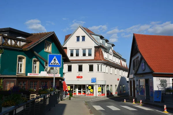 Kronach Jerman 2021 Bangunan Bersejarah Yang Menarik Kota Kronach Bavaria — Stok Foto