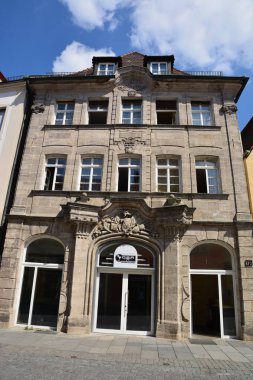 Forchheim, Bavyera, Yukarı Franconia bölgesi, Almanya 07.21.2021: Forchheim 'daki tarihi binalar