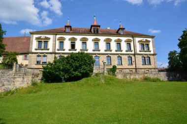 Forchheim, Bavyera, Yukarı Franconia bölgesi, Almanya 07.21.2021: Forchheim 'daki tarihi binalar