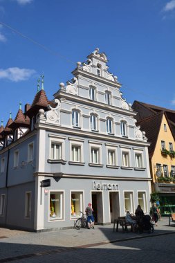 Forchheim, Bavyera, Yukarı Franconia bölgesi, Almanya 07.21.2021: Forchheim 'daki tarihi binalar