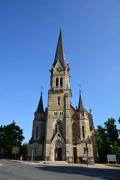 Forchheim Beieren Regio Opper Franken Duitsland 2021 Evangelische Johns Kerk — Stockfoto