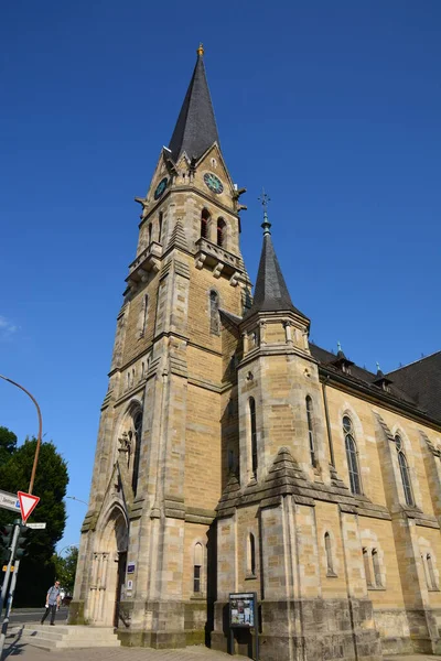 Forchheim Baviera Región Alta Franconia Alemania 2021 Iglesia Evangélica San — Foto de Stock