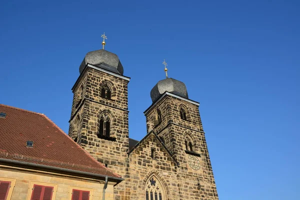 Kostel Gangolf Sankt Gangolf Bambergu Bavorsko Region Horní Franky Německo — Stock fotografie