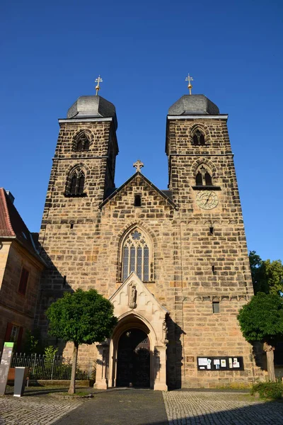 德国上弗兰科尼亚州巴伐利亚Bamberg的Gangolf Church Sankt Gangolf — 图库照片