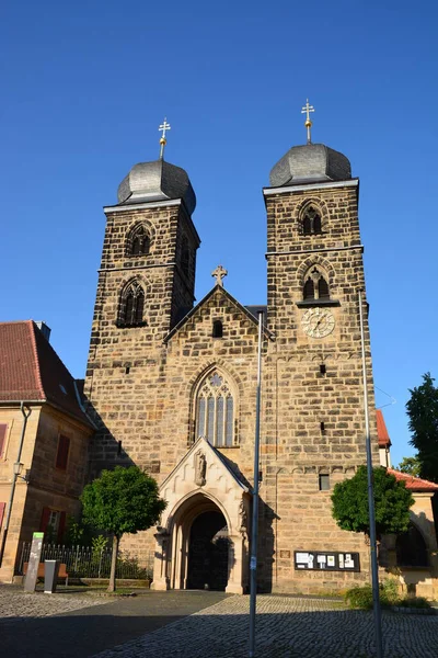 Kostel Gangolf Sankt Gangolf Bambergu Bavorsko Region Horní Franky Německo — Stock fotografie