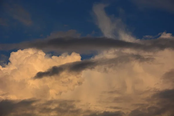 Красиве Небо Хмарами Заходом Сонця Фон Природи — стокове фото
