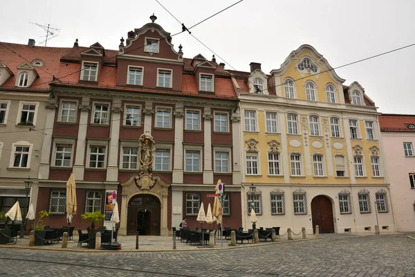 Augsburg Bayern Region Schwaben Deutschland 2021 Historische Gebäude Der Stadt — Stockfoto