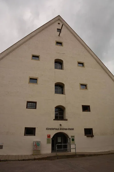 Regensburg Bavorsko Německo 2021 Pohled Historické Budovy Městě Regensburg Bavorsko — Stock fotografie