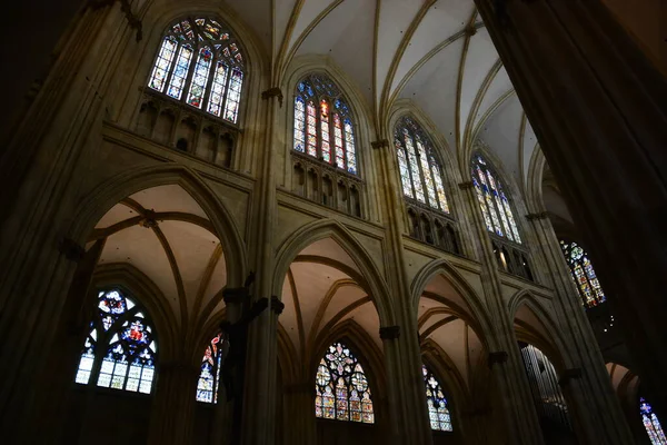 Ratisbona Baviera Alemania 2021 Interior Catedral Ratisbona Estilo Gótico — Foto de Stock