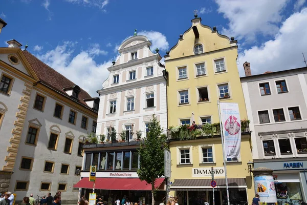 Ratisbona Baviera Alemania 2021 Atractivos Edificios Históricos Ciudad Ratisbona Baviera —  Fotos de Stock