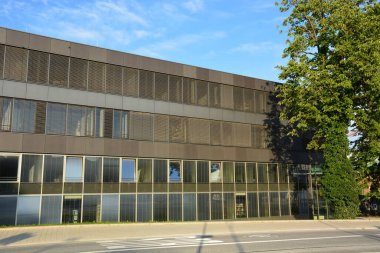 Ingolstadt, Bavyera, Almanya - 07.31.2021: Ingolstadt Teknik Üniversitesi (TECHNISCHE HOCHULE INGOLSTADT)