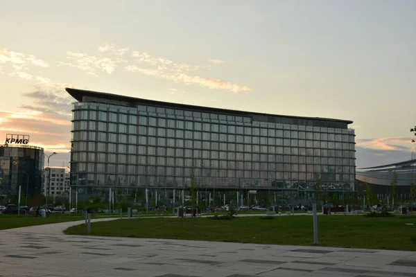 Edifícios Modernos Astana Nur Sultan Cazaquistão — Fotografia de Stock