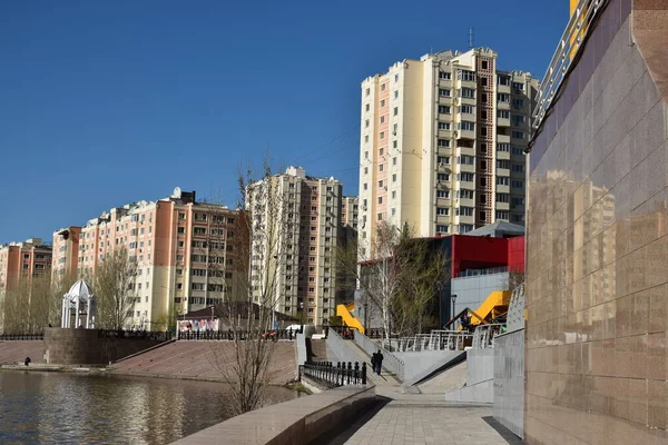 Modern Buildings Astana Nur Sultan Kazakhstan — 图库照片