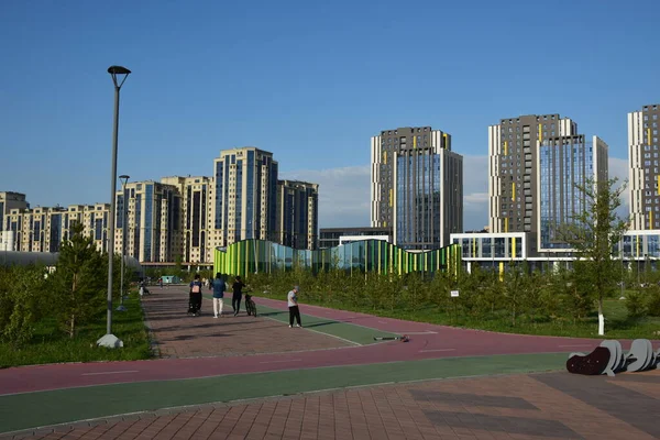 Современные Здания Астане Нур Султан Казахстан — стоковое фото