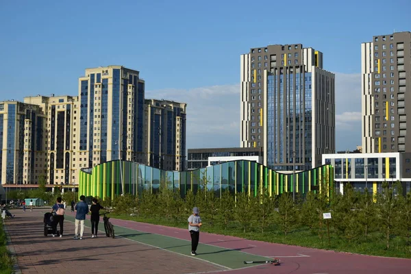 Modern Buildings Astana Nur Sultan Kazakhstan — Fotografia de Stock
