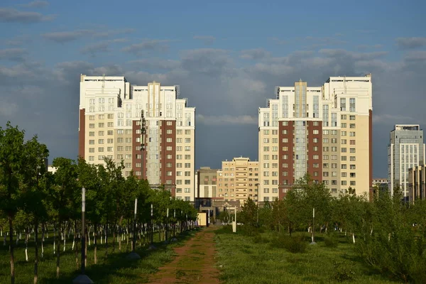 Современные Здания Астане Нур Султан Казахстан — стоковое фото