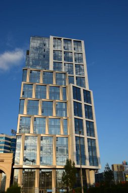 Astana (Nur-Sultan), Kazakistan 'ın başkenti Astana' daki modern binalar (Nur-Sultan)