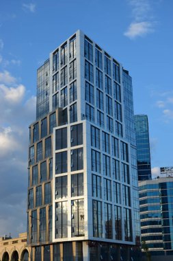 Astana (Nur-Sultan), Kazakistan 'ın başkenti Astana' daki modern binalar (Nur-Sultan)