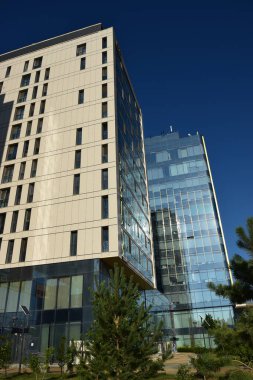 Astana (Nur-Sultan), Kazakistan 'ın başkenti Astana' daki modern binalar (Nur-Sultan)