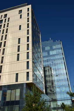 Astana (Nur-Sultan), Kazakistan 'ın başkenti Astana' daki modern binalar (Nur-Sultan)