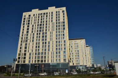 Astana (Nur-Sultan), Kazakistan 'ın başkenti Astana' daki modern binalar (Nur-Sultan)