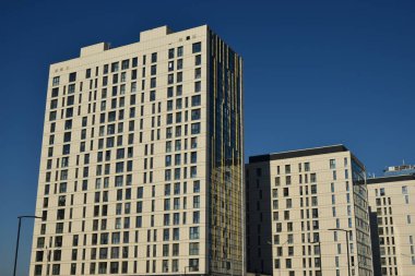 Astana (Nur-Sultan), Kazakistan 'ın başkenti Astana' daki modern binalar (Nur-Sultan)