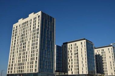 Astana (Nur-Sultan), Kazakistan 'ın başkenti Astana' daki modern binalar (Nur-Sultan)