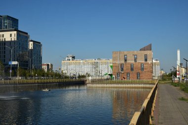 Astana (Nur-Sultan), Kazakistan 'ın başkenti Astana' daki modern binalar (Nur-Sultan)