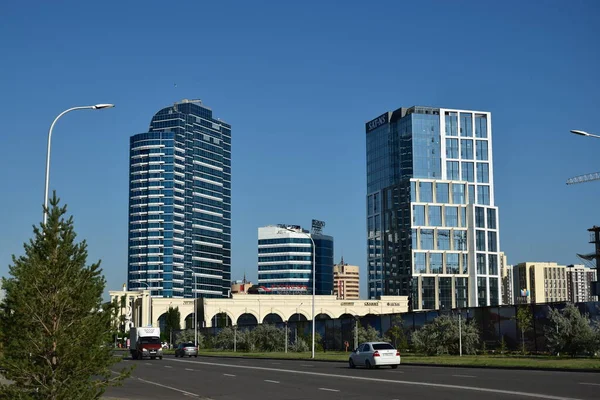 Astana Nur Sultan Καζακστάν Σύγχρονα Κτίρια Στην Αστάνα Nur Sultan — Φωτογραφία Αρχείου