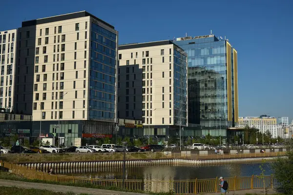 Astana Nur Sultan Cazaquistão Edifícios Modernos Astana Nur Sultan Capital — Fotografia de Stock