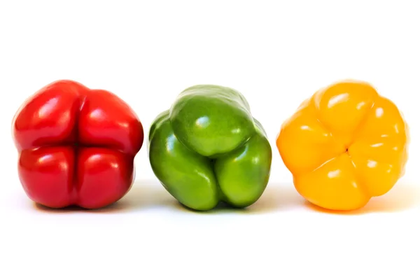 Three Bell Peppers Stock Image