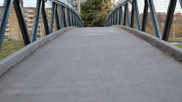 Fußgängerbrücke Über Den Lake Shore Boulevard Toronto Kanada — Stockfoto