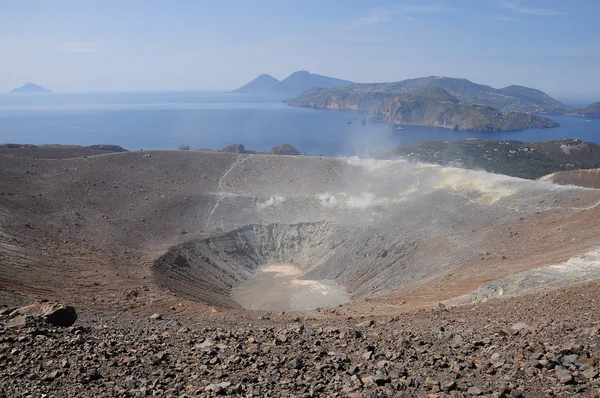 Kratern av vulkan. — Stockfoto