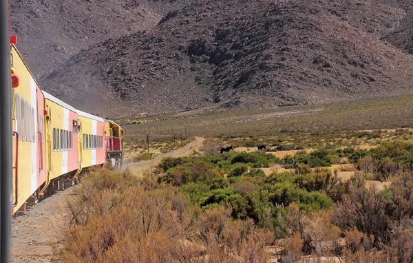 Tren a las nubes (Приключения к облакам ). — стоковое фото