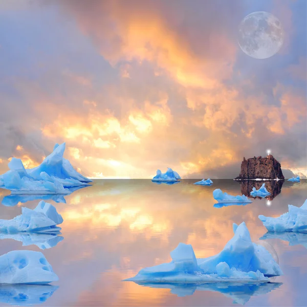 Айсберги. — стоковое фото