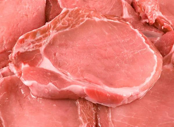Pedaços de carne de porco . — Fotografia de Stock